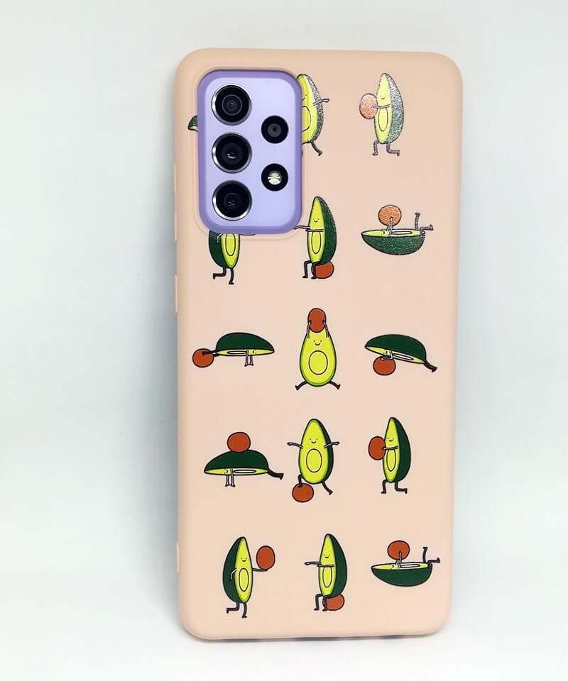 Накладка MiaMi Cartoon для Samsung A52 Pink Sand Avocado-0
