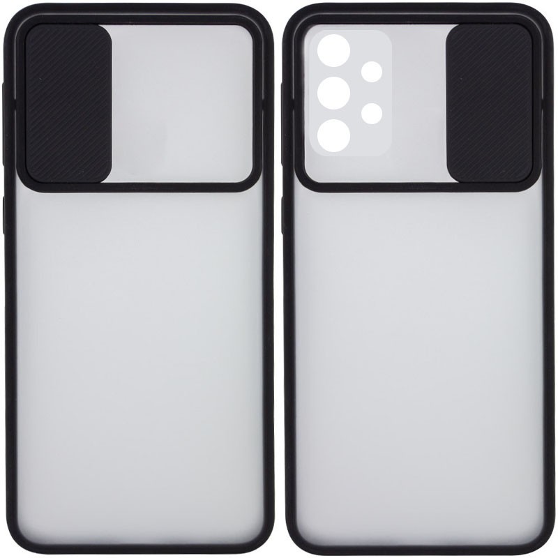 Накладка Camshield mate TPU для Samsung A32 4G чорна шторка-0
