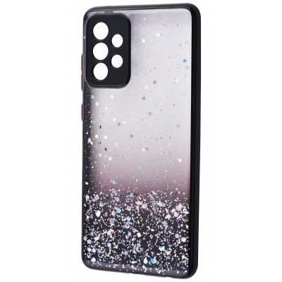 Накладка Glitter Bling Sequins для Samsung A72 (black)-0