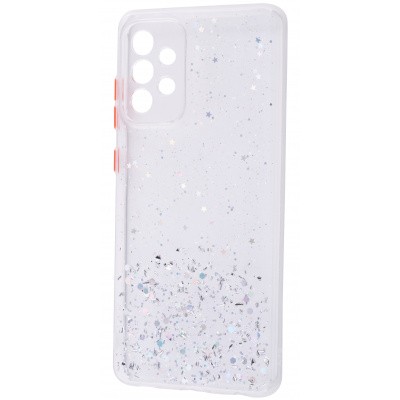 Накладка Glitter Bling Sequins для Samsung A72 (white)-0