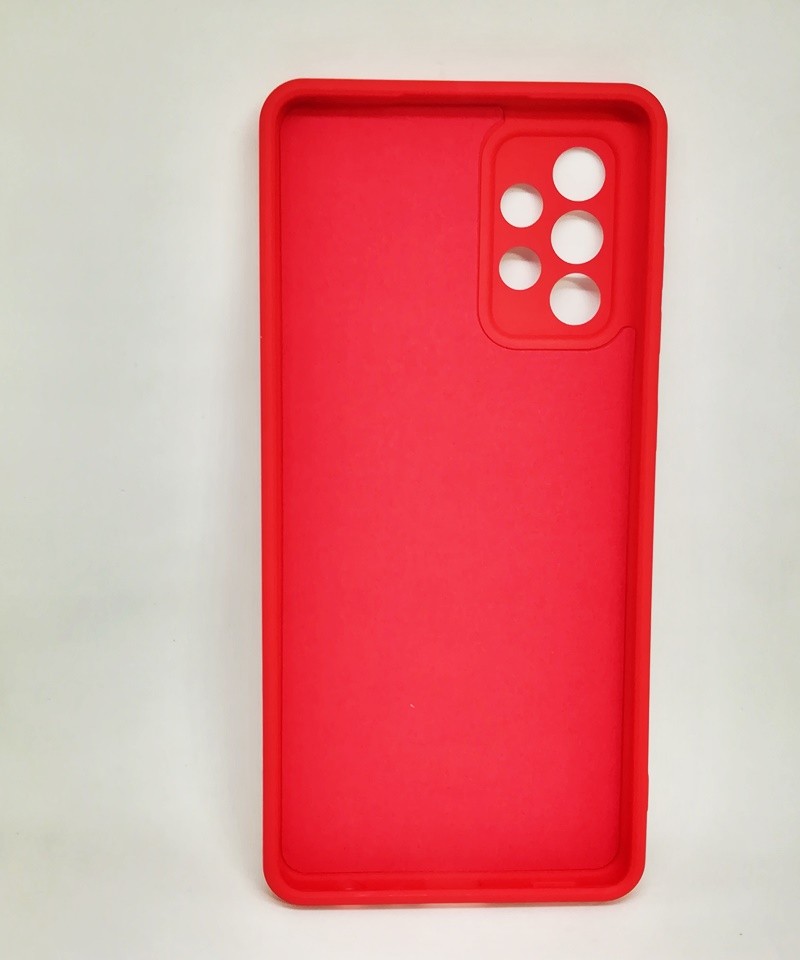 Накладка Candy Ring Full Camera для Samsung A72 (Red)-1