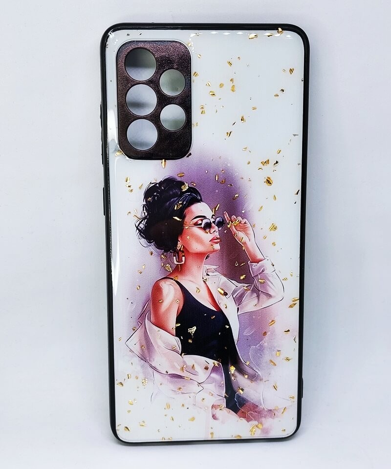 Накладка Mix Art для Samsung A72 4G Дівчина з високою зачіскою-0