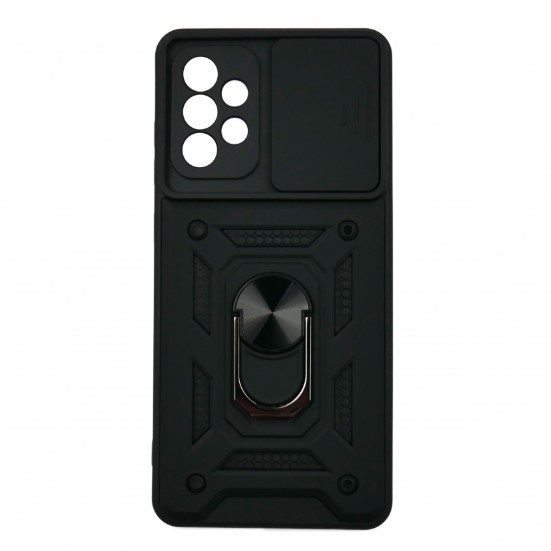 Накладка Camshield Serge Ring для Samsung A72 Чорна-0
