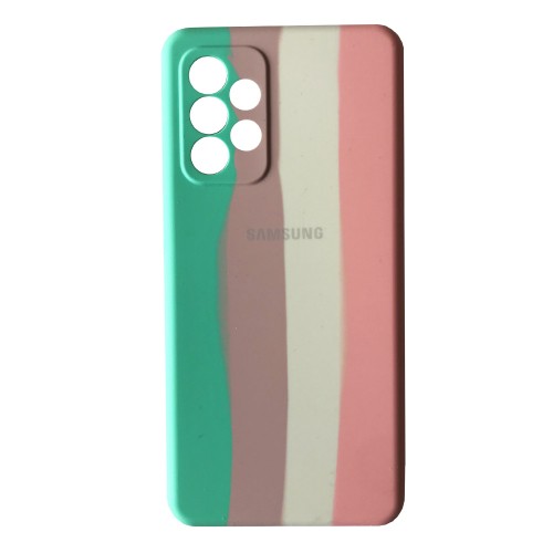 Rainbow Silicone Case для Samsung A33 (Candy)-0
