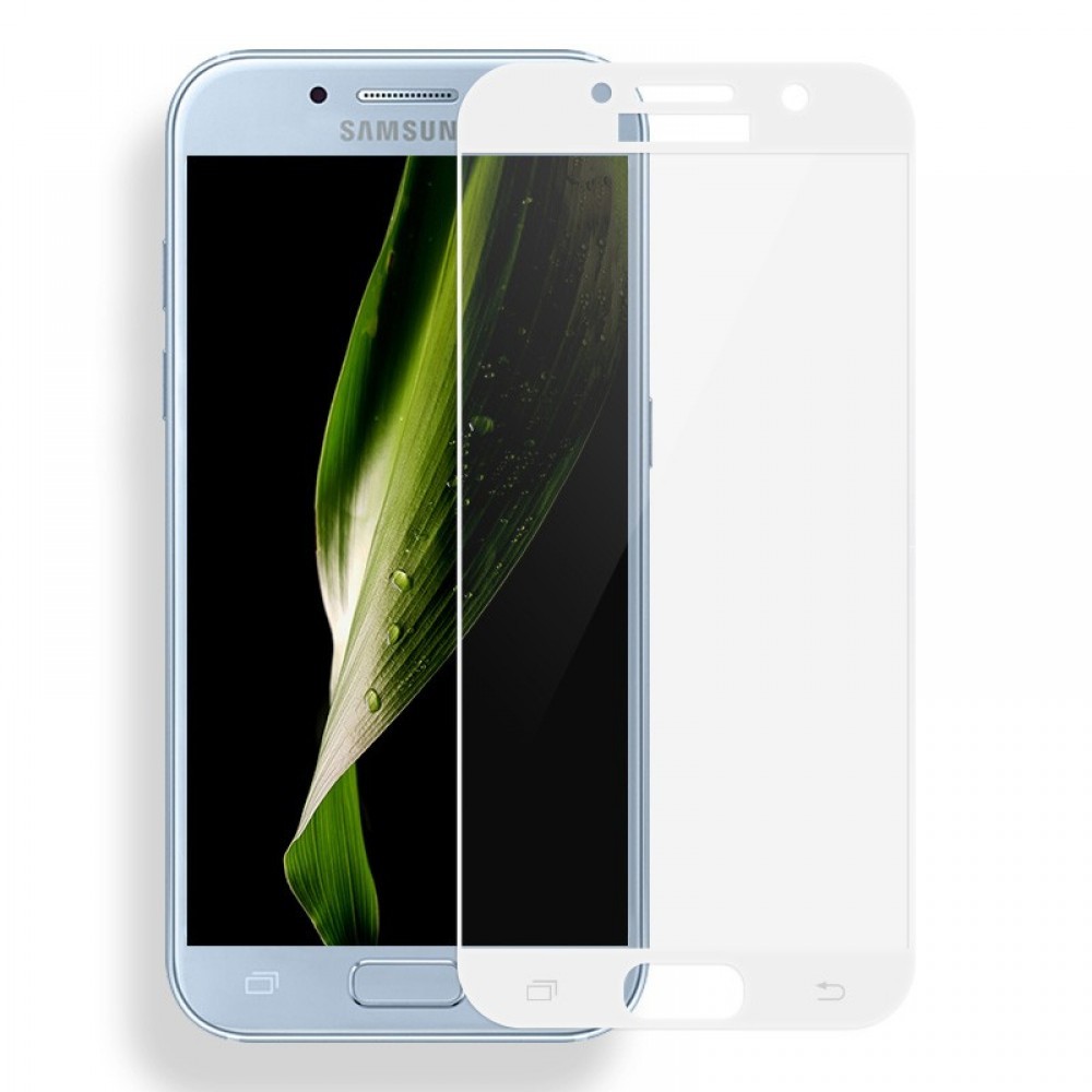 Защитное стекло Full Screen Samsung A720 (A7-2017) White-0
