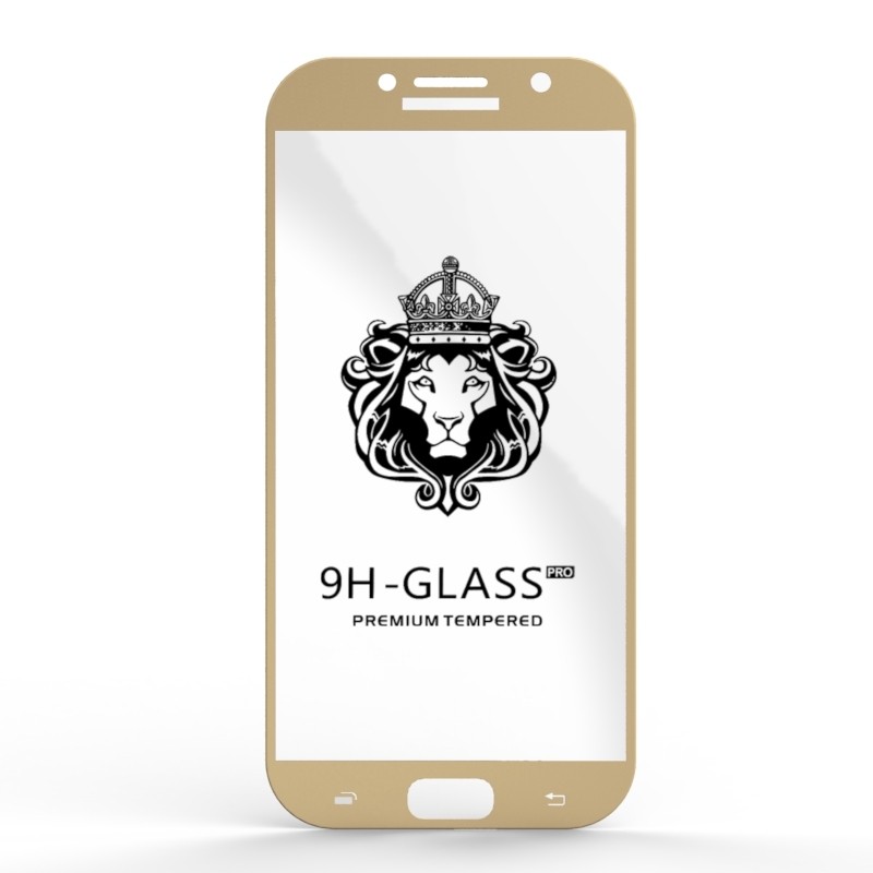 Захисне скло Full Screen для Samsung A720 (A7-2017) Gold-0