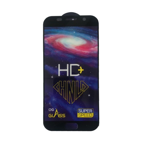 Захисне скло Full Glue для Samsung A7 (2017) A720  з чорною рамкою-0