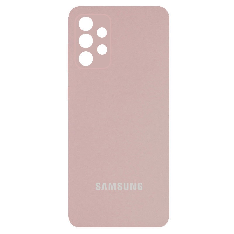 Silicone Cover Full Camera (AA) для Samsung A73 (Pink sand)-0