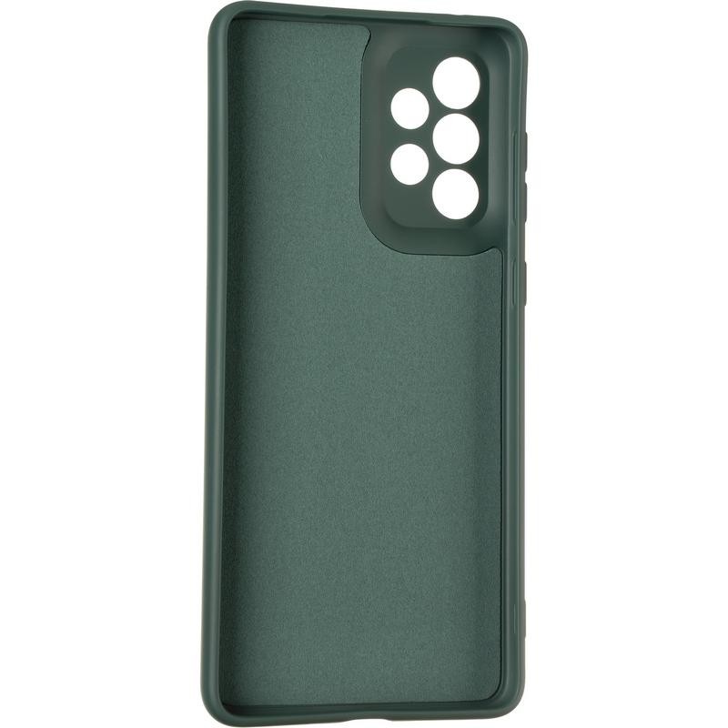 Silicone Cover Full Camera without Logo (A) для Samsung A73  (Dark green)-1