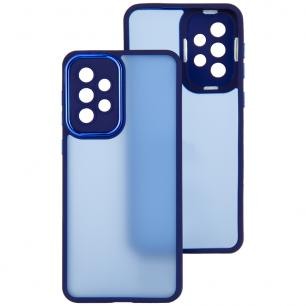 Накладка Luxury Metal Lens для SAMSUNG A73 (Синій)-0