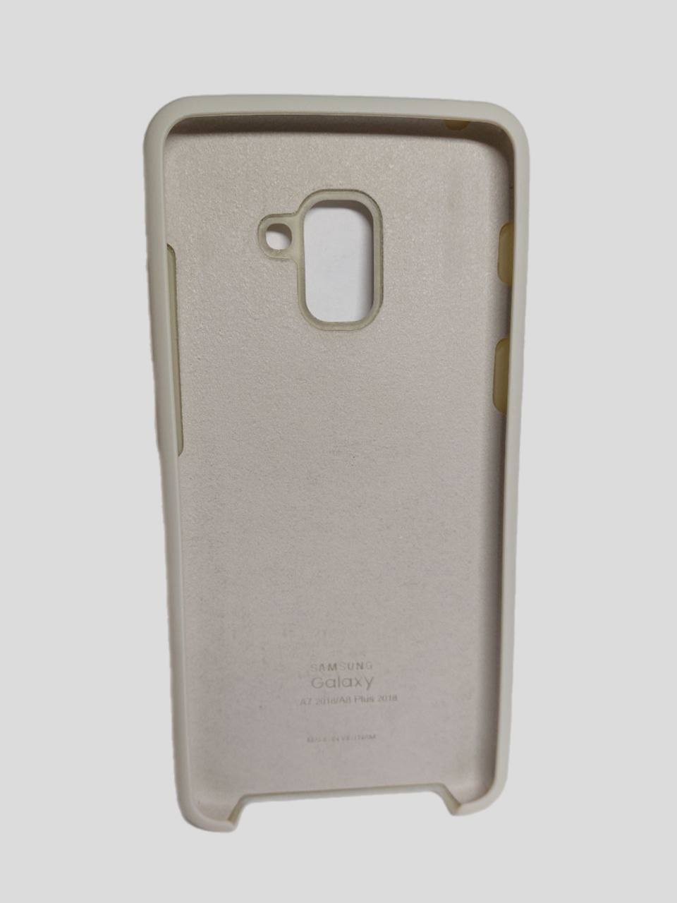 Silicone Case для  Samsung A8 Plus (2018)  Antique white-1