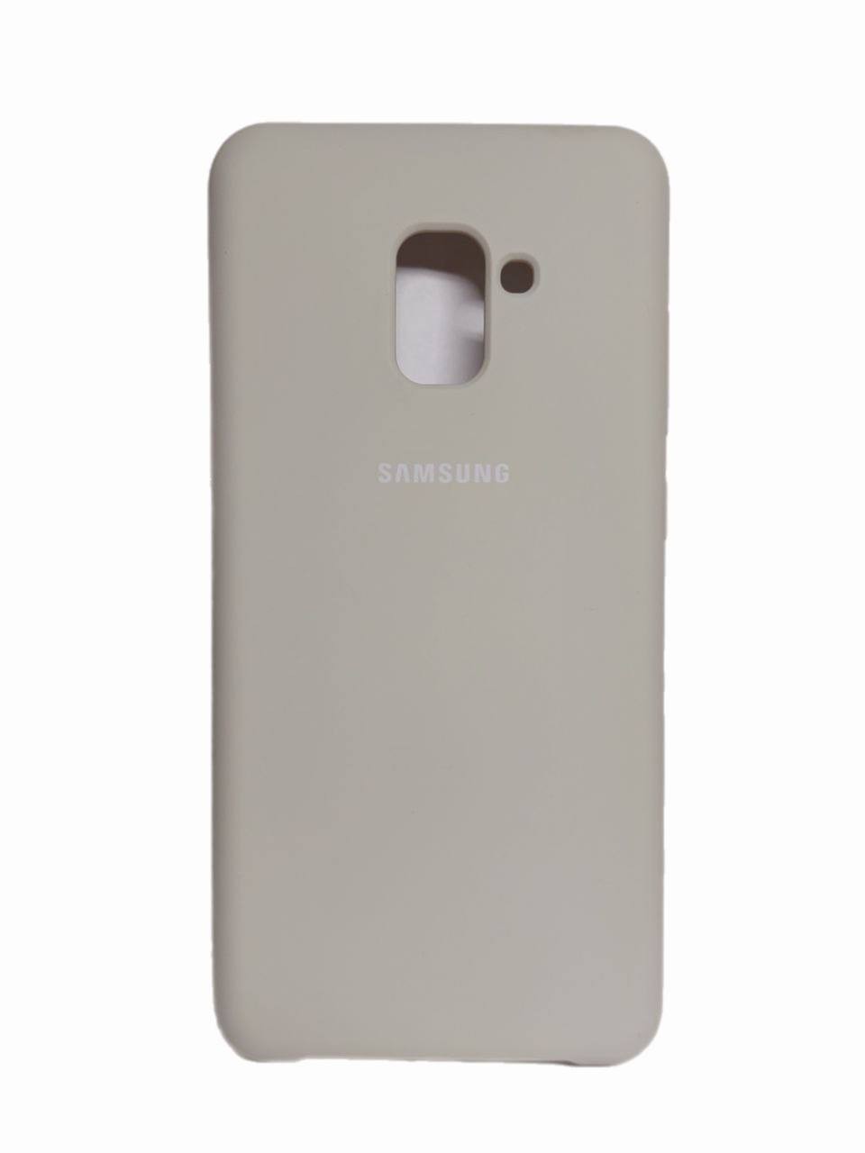 Silicone Case для  Samsung A8 Plus (2018)  Antique white-0