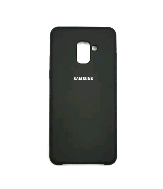 Silicone Case для Samsung A8 Plus (2018) (black)-0