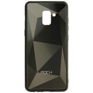 Накладка ROCK 3D Crystal для SAMSUNG A8 (2018) (Чорна)-0