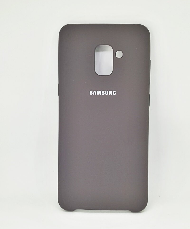 Silicone Case для Samsung A8 Plus (2018) (Cocao)-0
