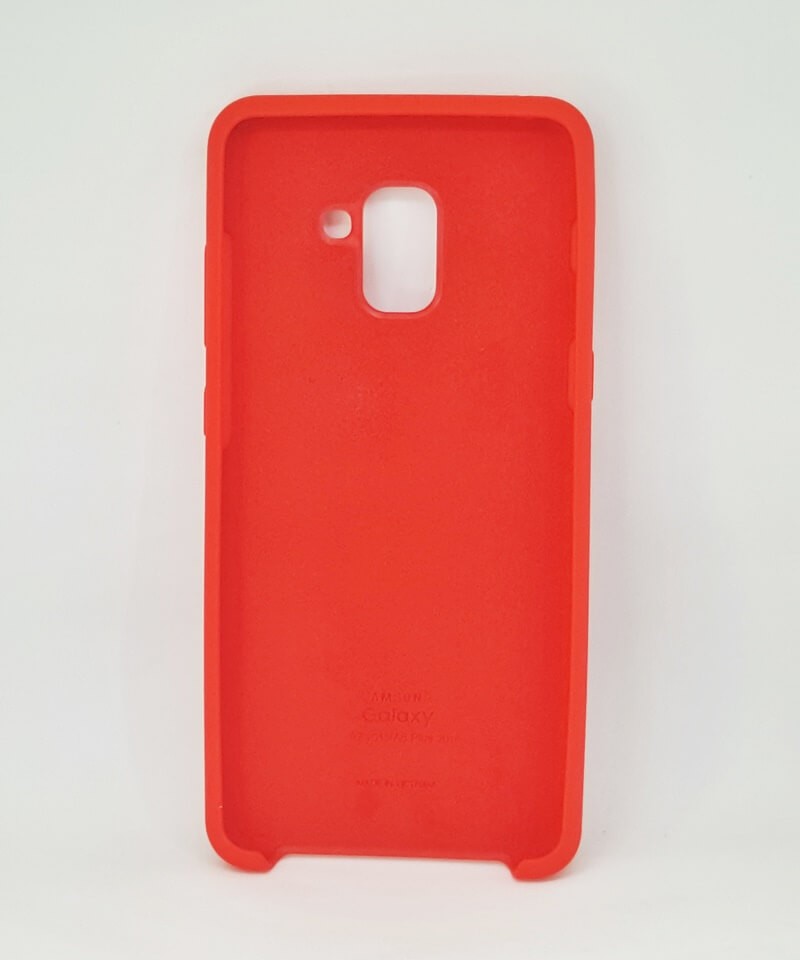Silicone Case для Samsung A8 Plus (2018) (Red)-1