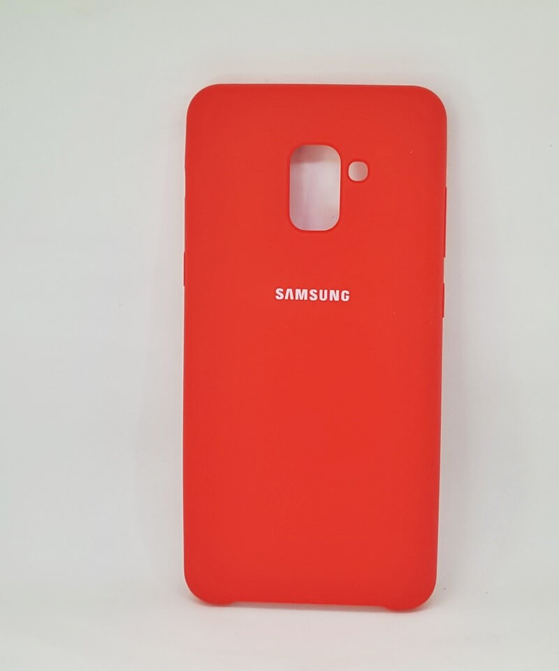 Silicone Case для Samsung A8 Plus (2018) (Red)-0