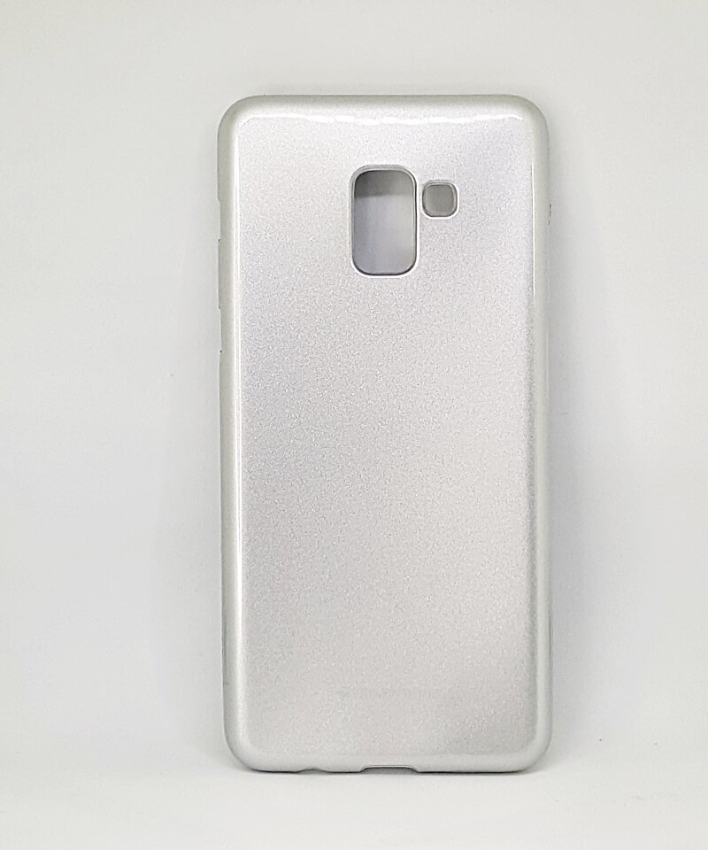 Чохол Molan Shining для Samsung A8 Plus (2018) A730 срібний-0