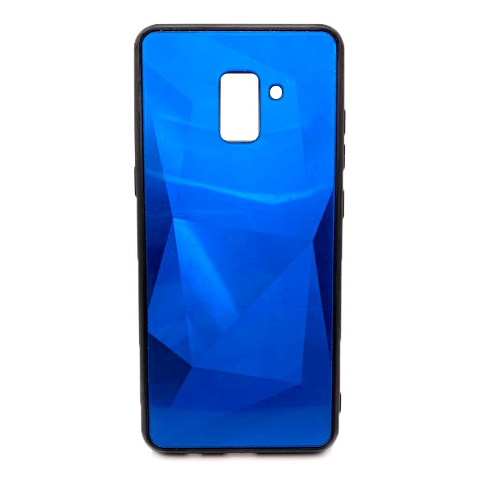 Накладка ROCK 3D Crystal  для Samsung A8 Plus (2018) синя-0