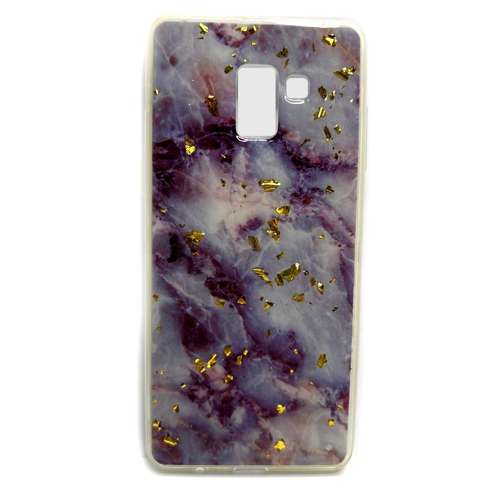 Накладка для Samsung A8 Plus (2018) Marble 01-0