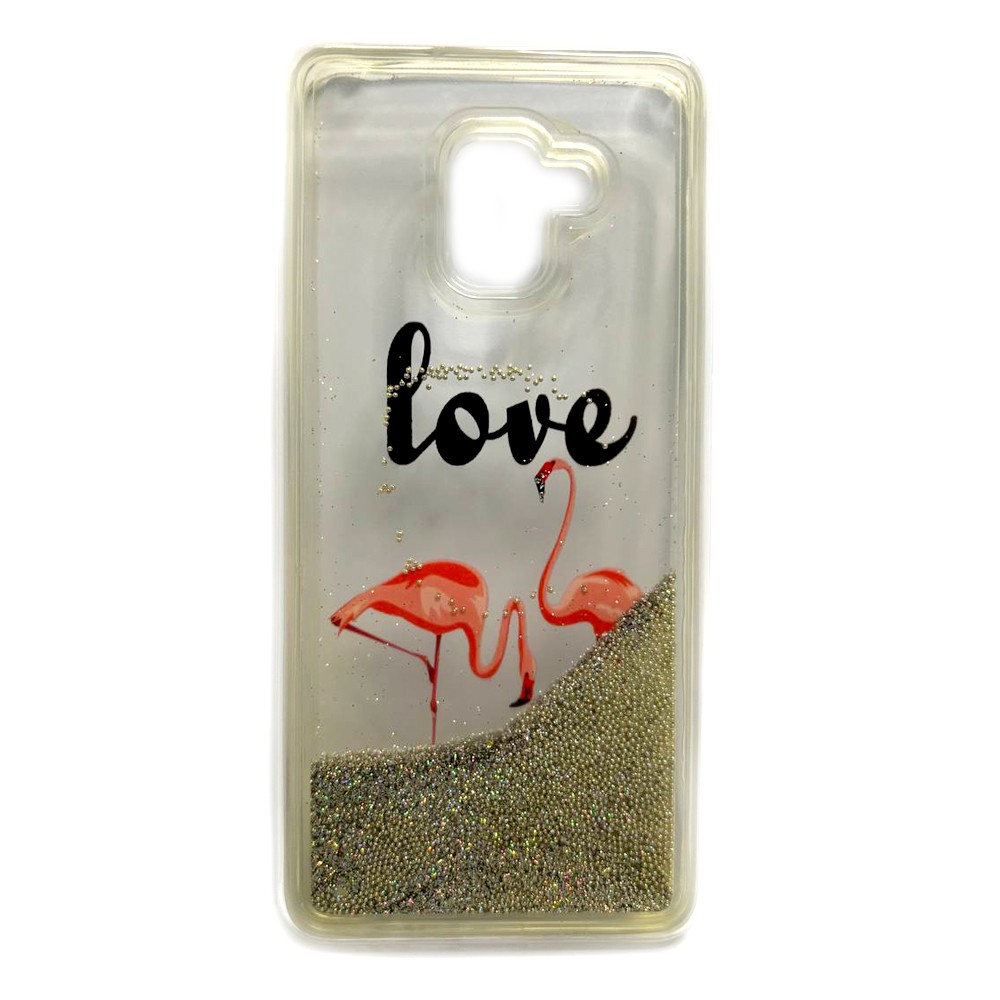 Накладка Pepper Shining для Samsung A8 Plus (2018) "Фламінго"-0