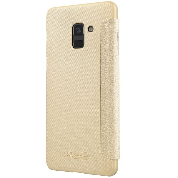 Книжка Nillkin для Samsung A8 Plus золота-1