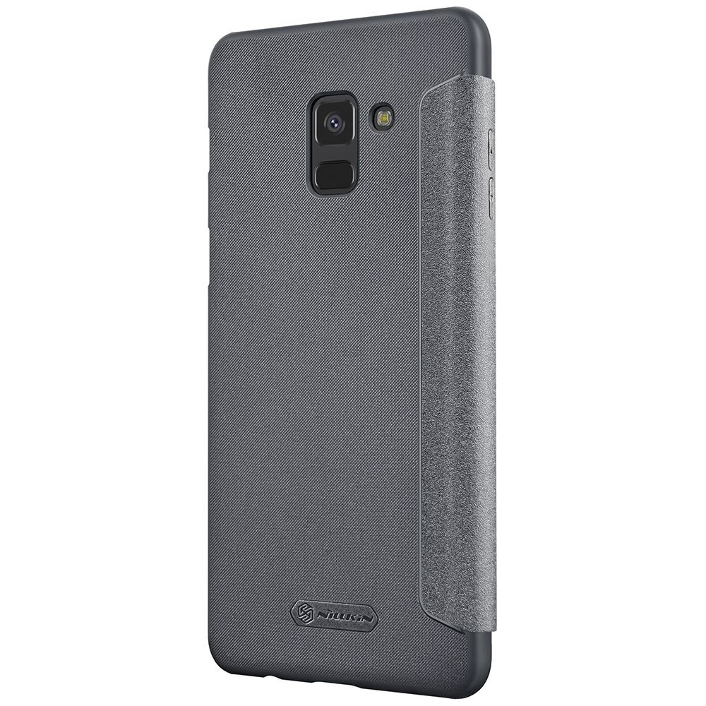 Книжка Nilkin для Samsung A8 Plus сіра-1