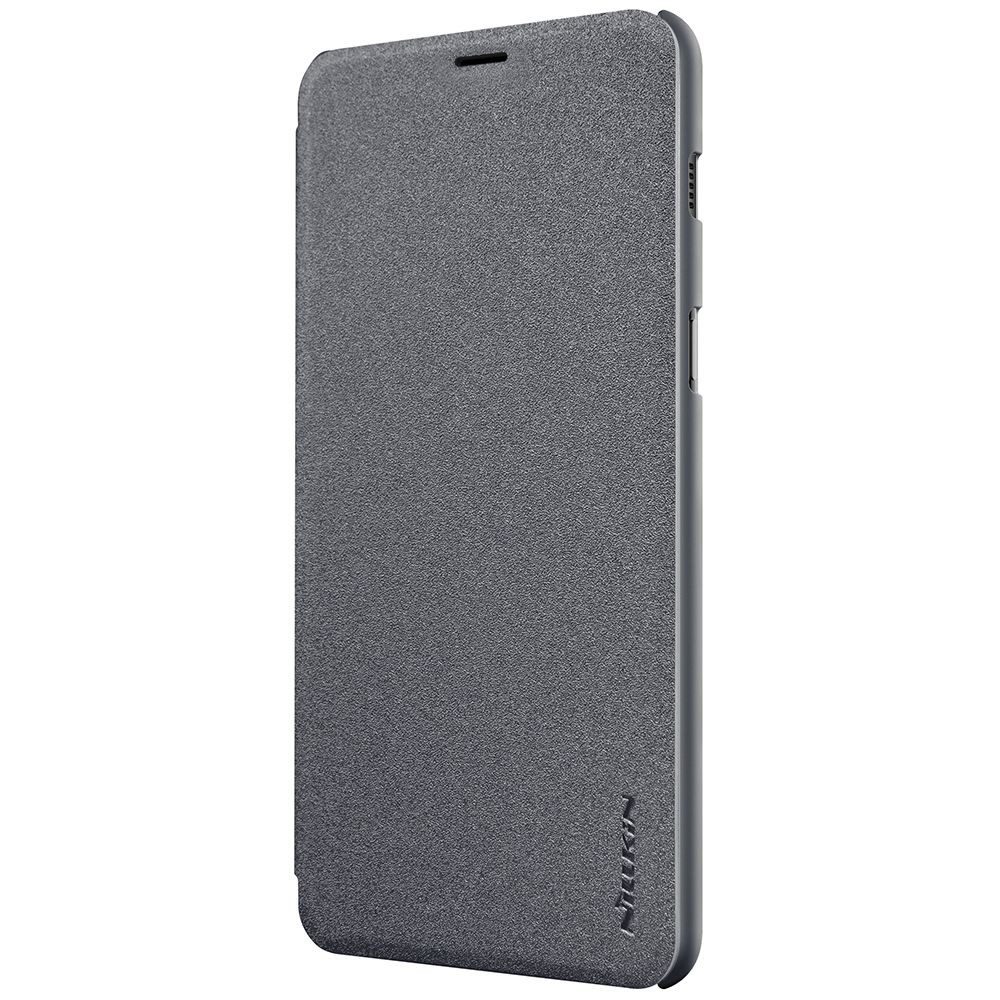 Книжка Nilkin для Samsung A8 Plus сіра-0