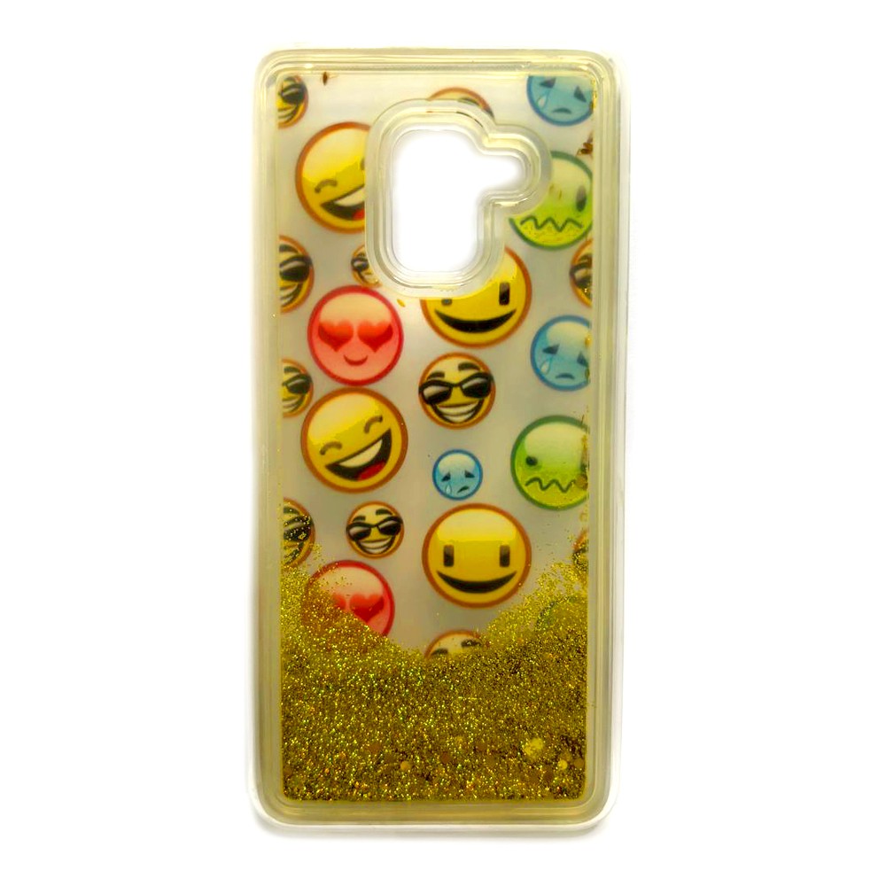 Накладка Pepper Shining для Samsung A8 (2018) "Смайлики"-0