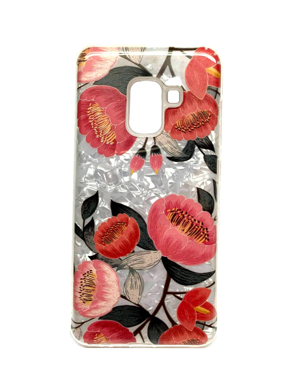 Накладка TWINS для Samsung A8 (2018) Tropic "Маки"-0