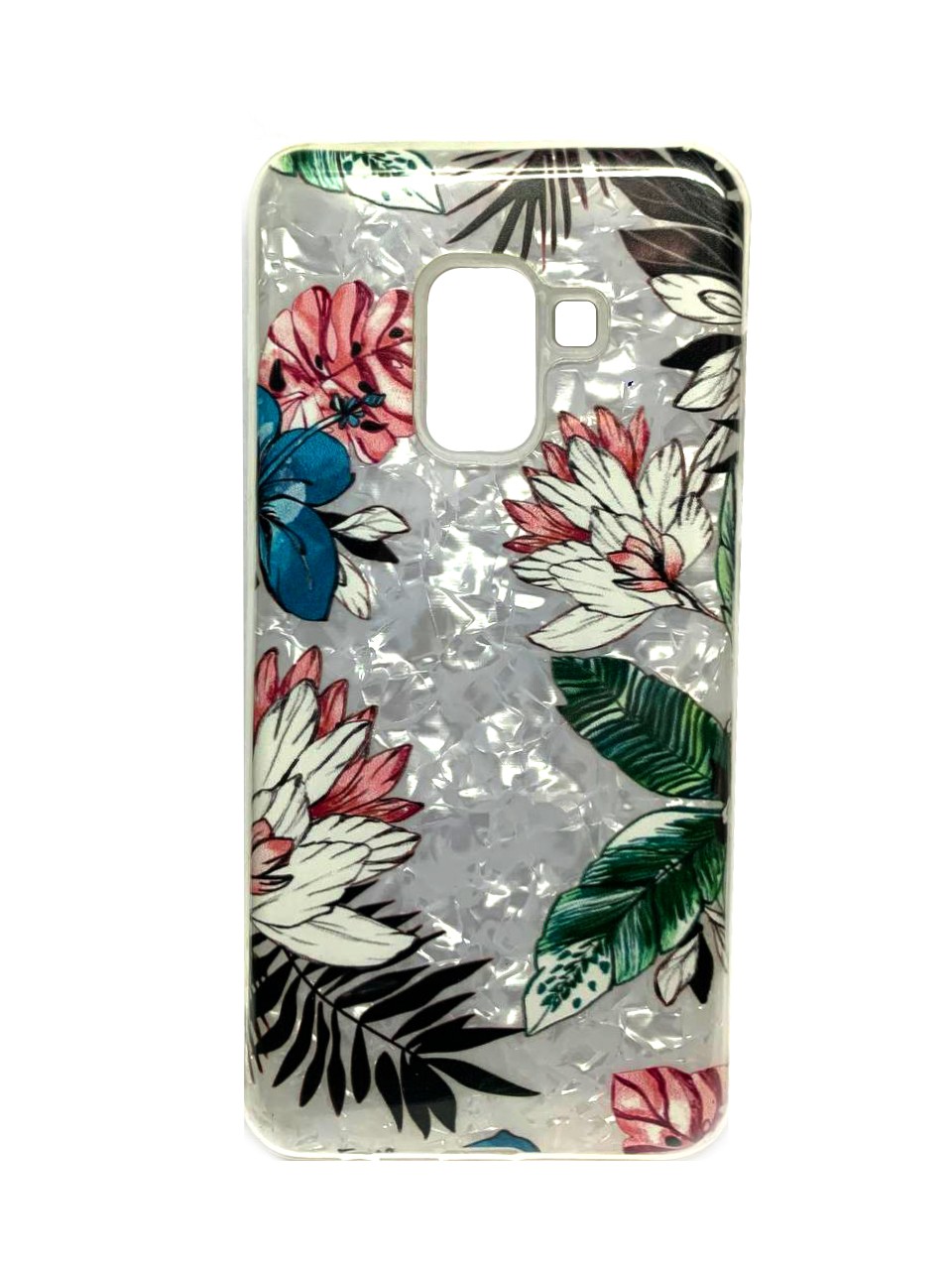 Накладка TWINS для Samsung A8 (2018) Tropic "Тропічні квіти"-0