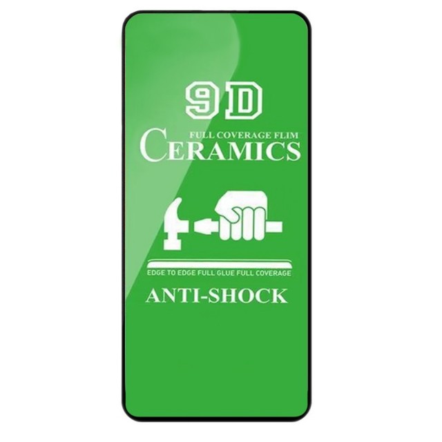 Гнучке скло Ceramic для Samsung A80 (2019) / A805F (без упаковки) (Черный)-0