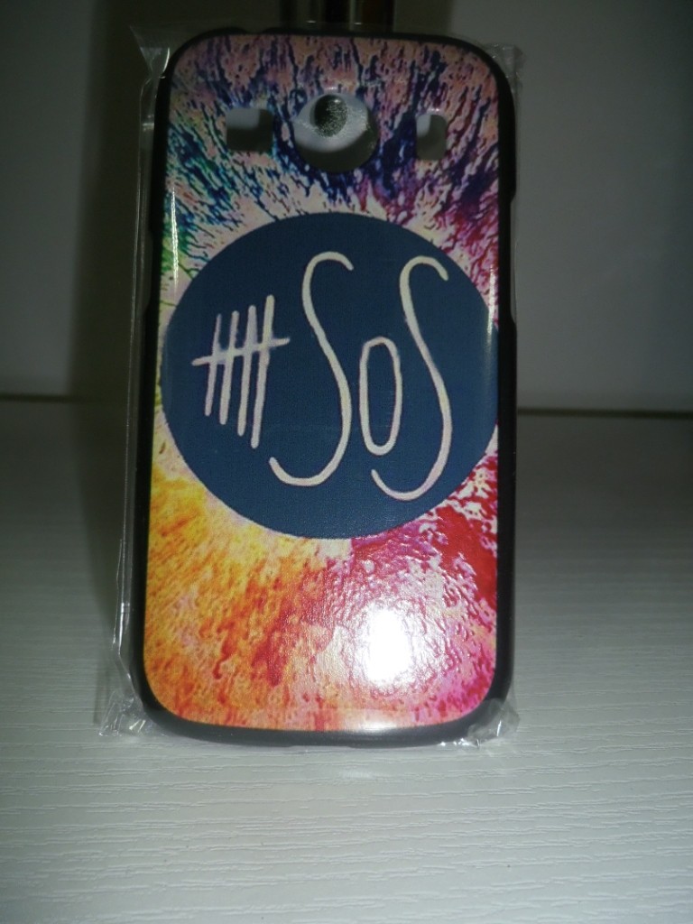 Накладка для Samsung Ace 4 "Sos" (пластик)-0