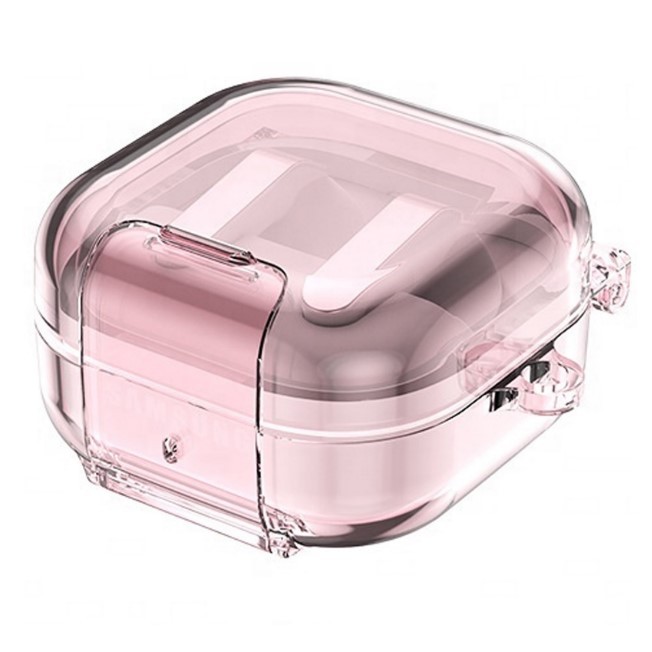 Чохол Crystal Lock Series для Samsung Galaxy Buds 4 / 4 Pro (Pink)-1