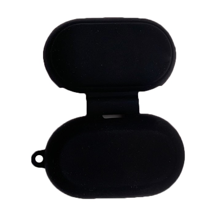 Силіконовий футляр для Samsung Buds /Buds Live з карабіном (Black)-0