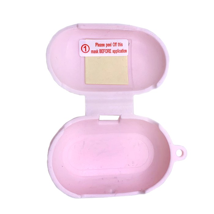Силіконовий футляр для Samsung Buds  з карабіном (Pink)-1