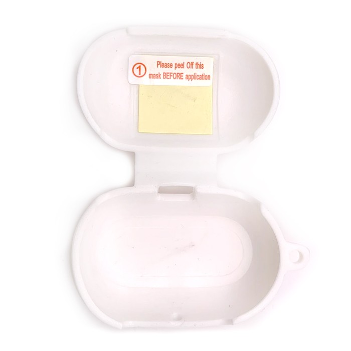 Силіконовий футляр для Samsung Buds  з карабіном (White)-1
