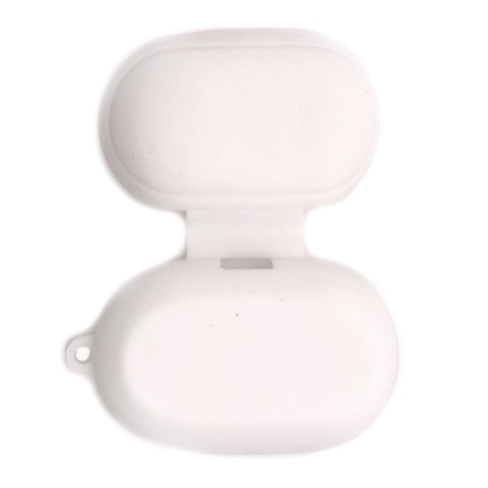 Силіконовий футляр для Samsung Buds  з карабіном (White)-0
