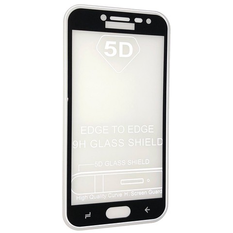 Захисне скло  5D для  Samsung J2 Pro (2018)  (Чорне)-0