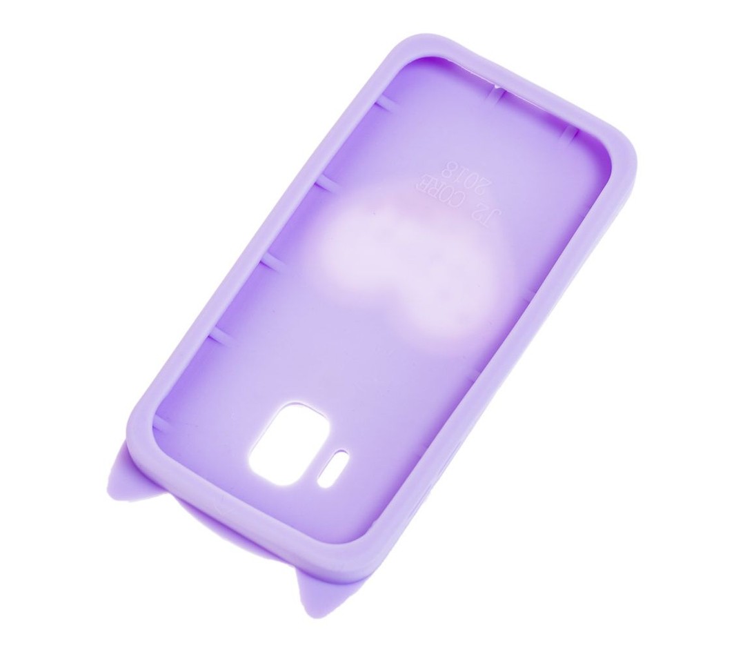 Накладка Cat 3D Heart для Samsung J2 Core (J260) бузкова-2