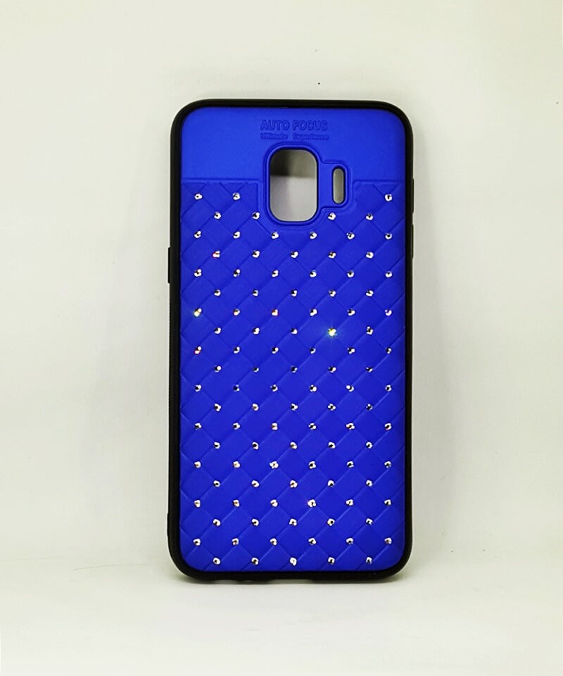 Силикон NETTING DIAMOND Samsung J2 Core (2018)/J260 (синий)-0