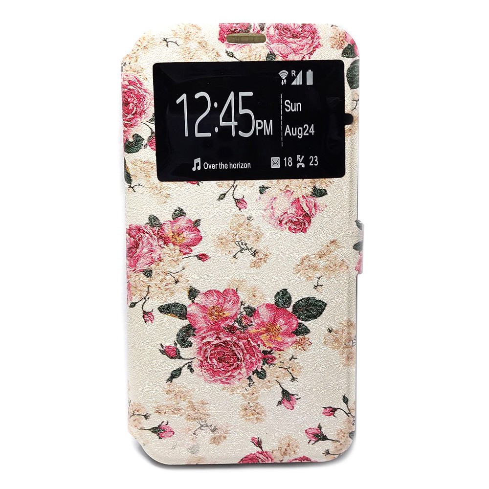 Книжка Modern для Samsung A6 Квіти (1 вікно)-0