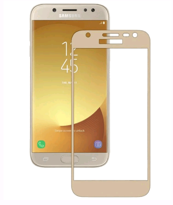 Захисне скло DK Full Cover для Samsung J330 (2017) (gold)-0