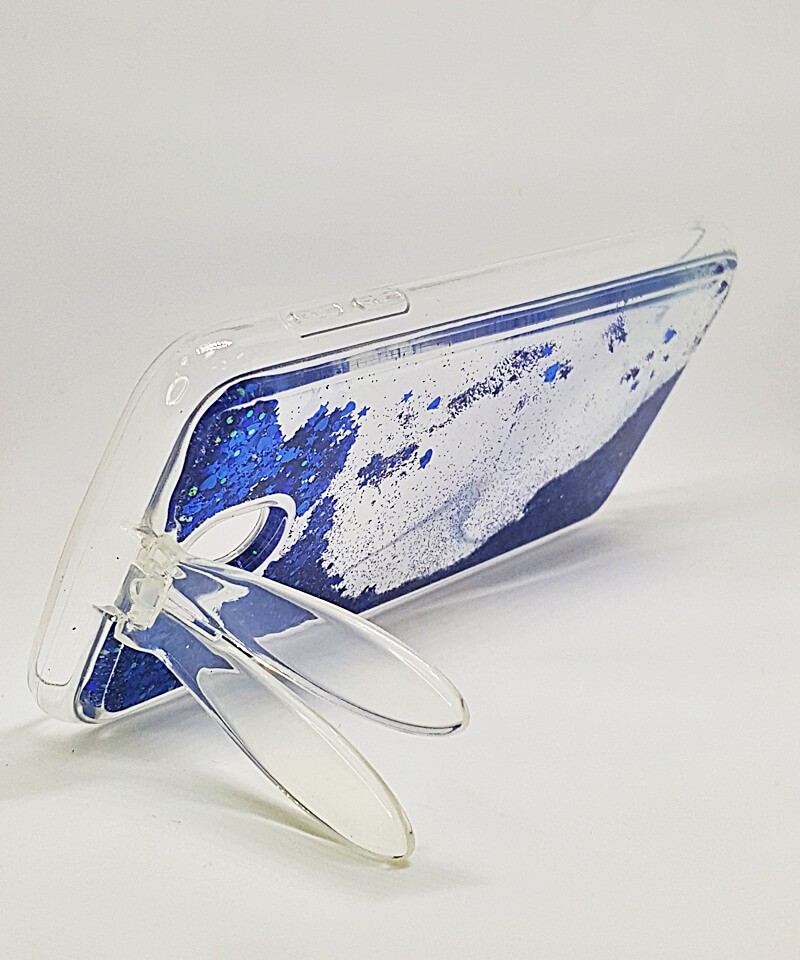 Накладка Magic Bunny для Samsung J530 Blue (всередині рідина і блискітки)-1