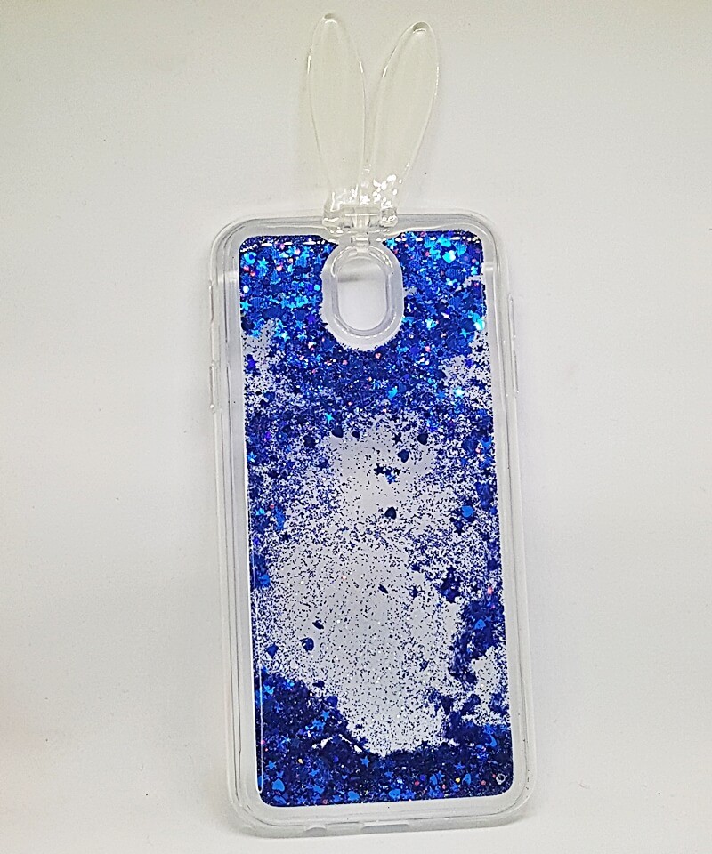 Накладка Magic Bunny для Samsung J530 Blue (всередині рідина і блискітки)-0
