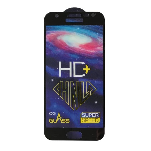 Захисне скло Full Glue для Samsung J3 (J330) 2017 з чорною рамкою-0