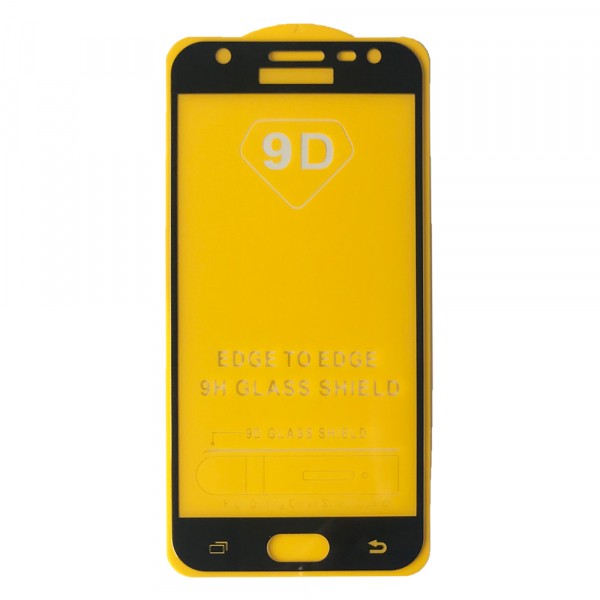Захисне скло Full cover для Samsung J3 (2017) J330 з чорною рамкою-0