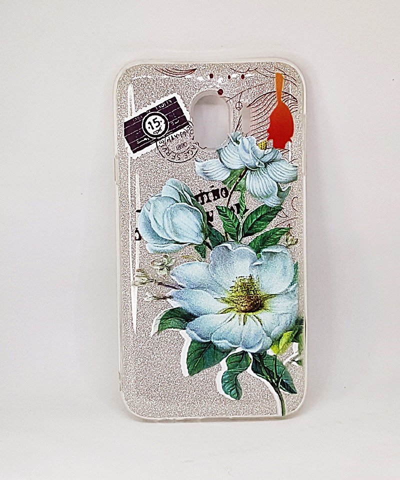 Накладка TWINS для Samsung J4 2018 Flowers "Білі квіти"-0