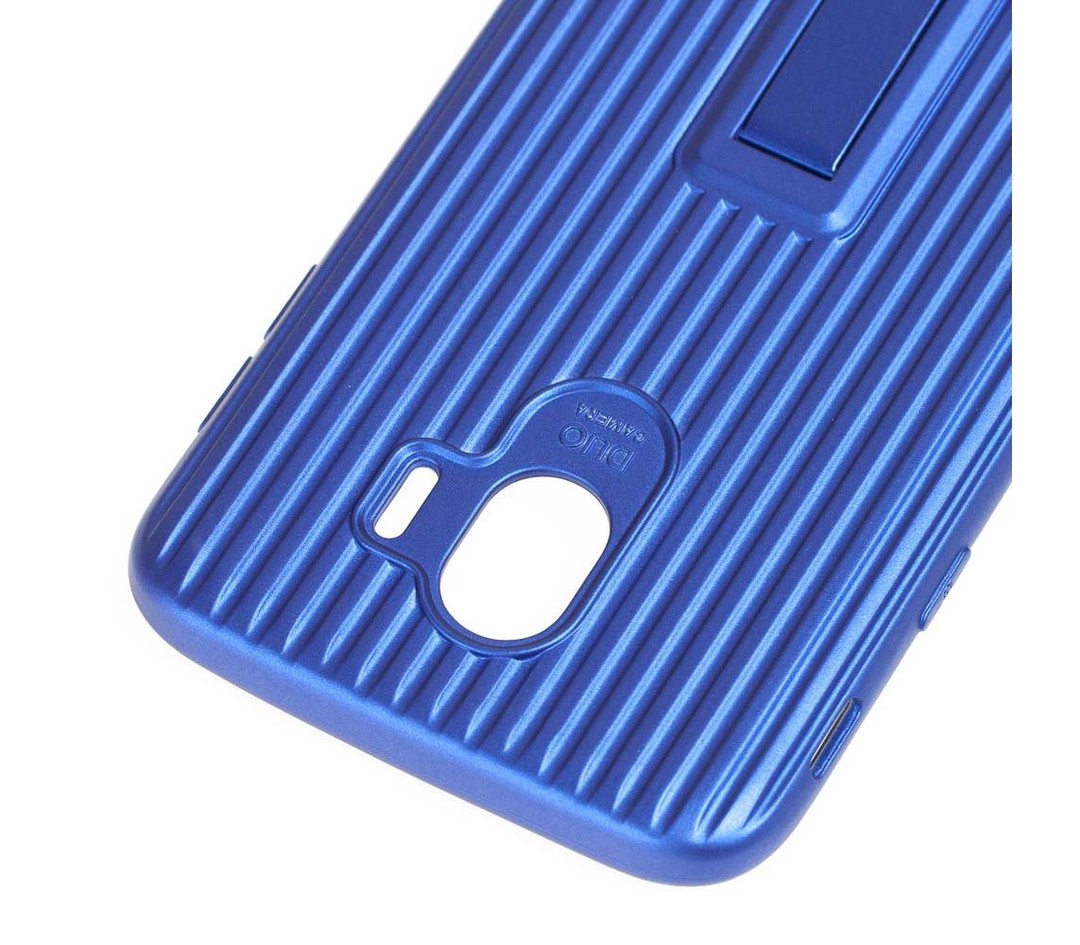 Чехол Luggage c подставкой Samsung J4 (2018) (Синий)-1