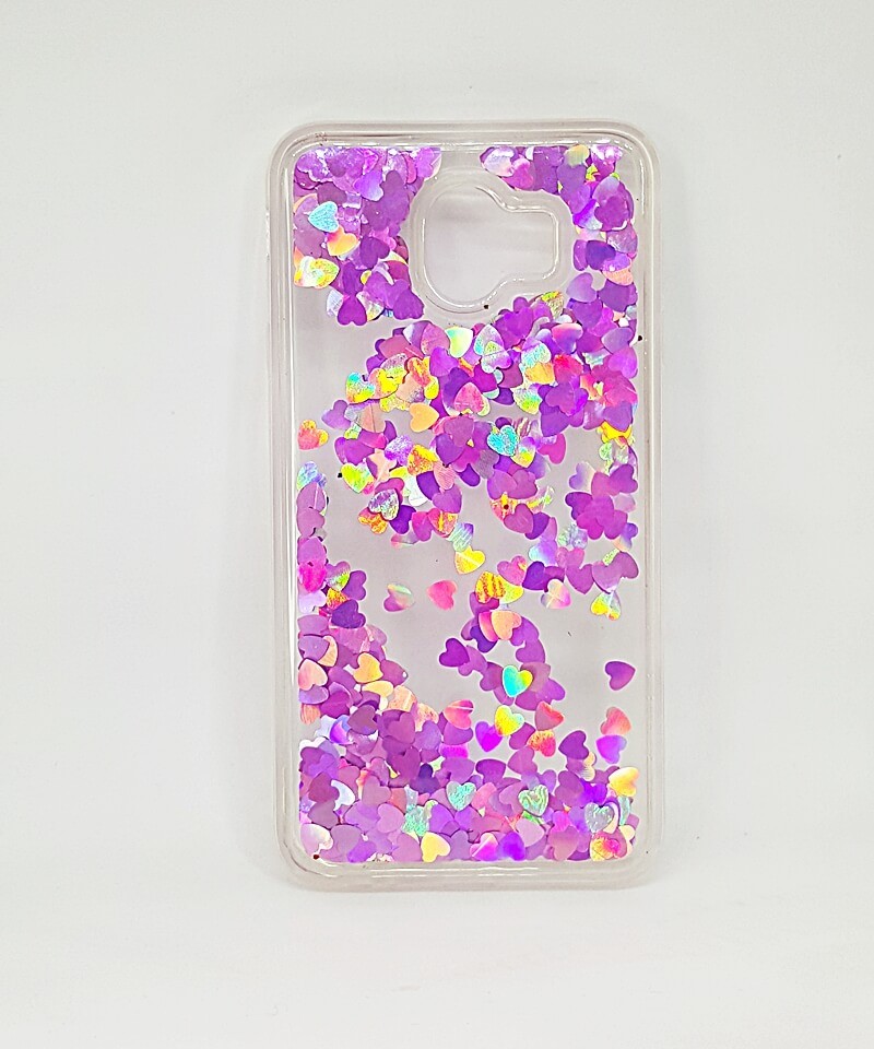Накладка Aqua для Samsung J4 (2018)  "Малинові сердечка"-0